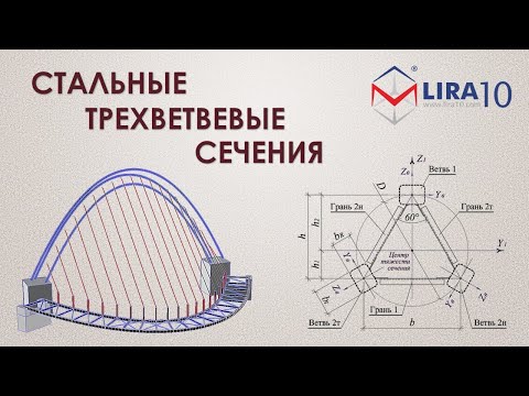 Видео: LIRA 10 | Стальные трехветвевые сечения