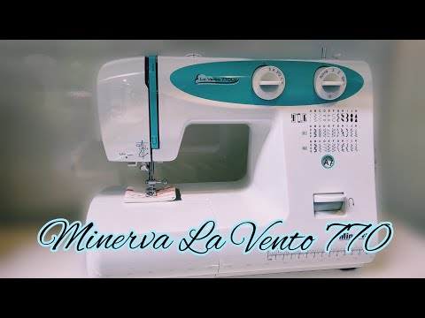 Видео: Огромный талант швейной машины Minerva La Vento 770LV (Обзор, как шить)