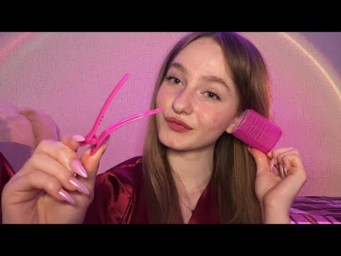 Видео: ☀︎ ASMR сделаем тебе ночную укладку ☀︎