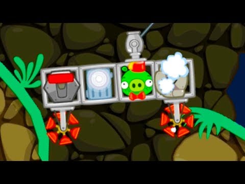 Видео: РЕМОНТИРУЮ МАШИНКУ в Bad Piggies #26 игра про птичек и свинок. Приключение Кида в пещере