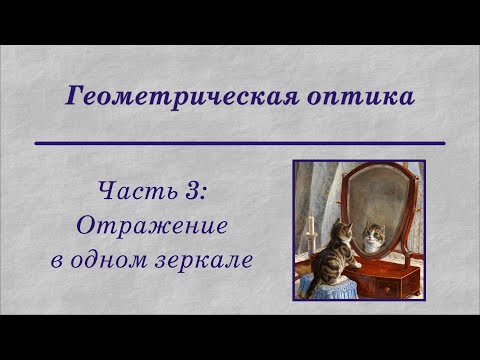 Видео: Геометрическая оптика. Часть 3: Отражение в одном зеркале