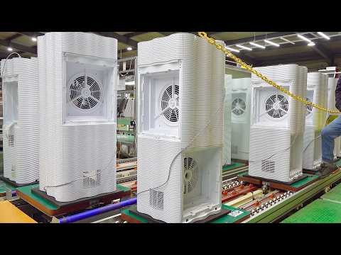 Видео: Массовое производство очистителей воздуха с потрясающей производительностью фильтрации
