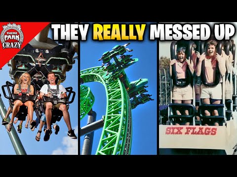 Видео: 10 худших преображений американских горок — всё пошло не так