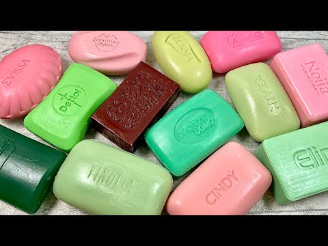 Видео: Soap cutting * Soap crunch * ASMR soap * Резка мыла * АСМР мыло 💚