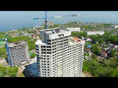 Видео: Комплексная застройка в районе Академгородка | ЖК Чайка | ЖК Академгоодок | Владивосток | 4k | май