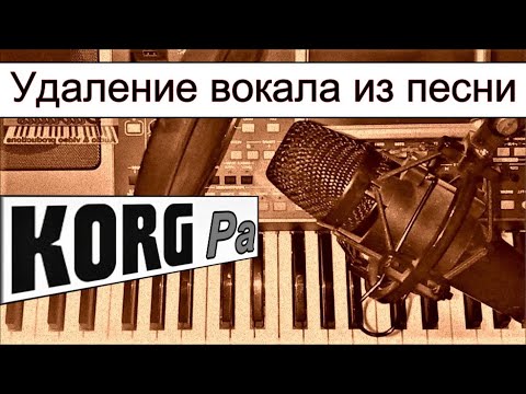 Видео: Функция караоке и удаление вокала в KORG Pa900: voice remover~DJ functions~manual