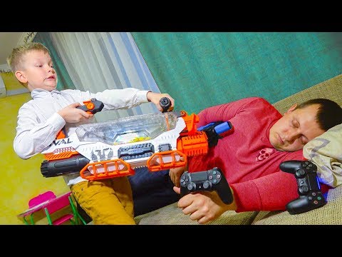 Видео: НЕРФ БИТВА И САША В БОЛЬНИЦЕ. АРСЕНИЙ ИГРАЕТ ВСЮ НОЧЬ В ПРИСТАВКУ. БРОС ШОУ