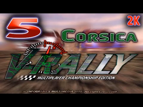 Видео: V-Rally: Multiplayer Championship Edition 🔵 Прохождение 🔵 № 5 Corsica ( Корсика ) 🔵 2k