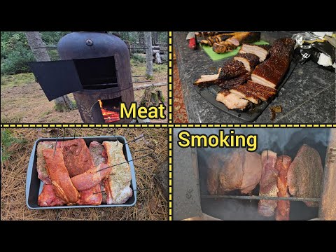 Видео: Огромная самодельная коптильня для мяса с пропановым баллоном