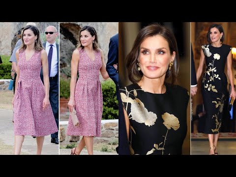 Видео: Очень красивая и стильная королева Испании Летиция. Мода и стиль/Испанская королевская семья/Биог...