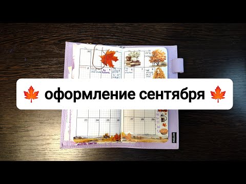 Видео: 🍁 оформление ежедневника на сентябрь 🍁