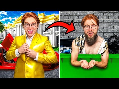 Видео: Бедный vs Богатый Challenge!
