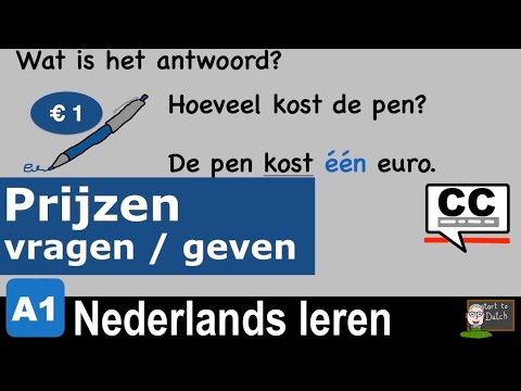 Видео: A1 09 - Hoeveel kost de koffie? Prijzen vragen en geven - NT2 - Nederlands leren 1.1 Сколько стоит?