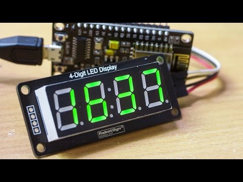 Видео: Часы на ESP8266 и TM1637 с синхронизацией с NTP сервером через интернет