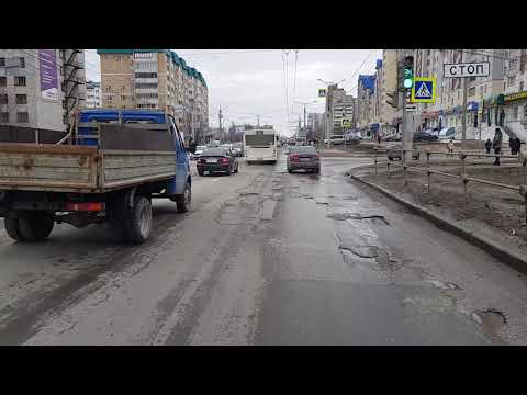 Видео: Троллейбус ЗиУ - 682Г - 012 № 685, г. Чебоксары. Весенние дороги и рабочие будни.