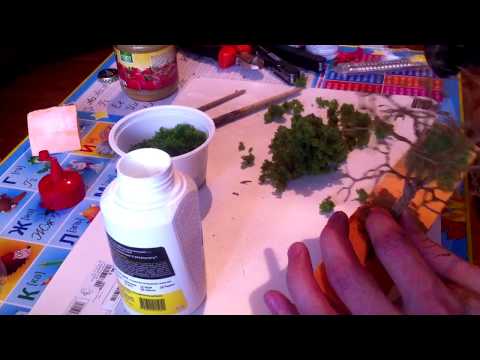 Видео: Делаем дерево#МАСШТАБ 1:87