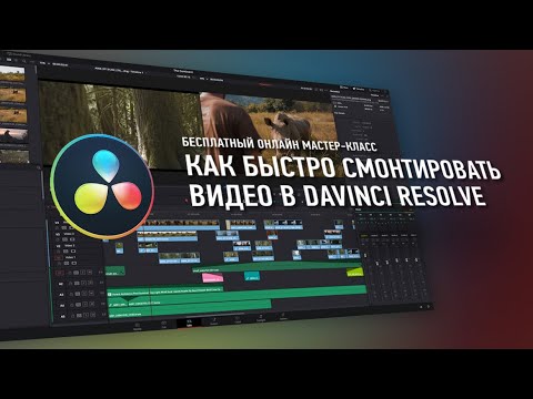 Видео: Как быстро смонтировать видео в DaVinci Resolve. ПОЛНАЯ ВЕРСИЯ. Дмитрий Ларионов