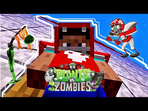 Видео: НА меня НАПАЛИ ЗОМБИ.МАЙНКРАФТ. Растения против зомби. Plants vs Zombies
