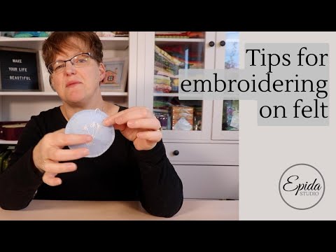 Видео: Советы по вышивке на фетре