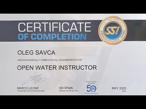 Видео: Инструктор курс по открытой воде. Отзыв о курсе SSI ITC. Как стать инструктором по дайвингу? 3 видео