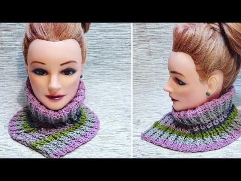 Видео: Очень простая манишка крючком🧶❤