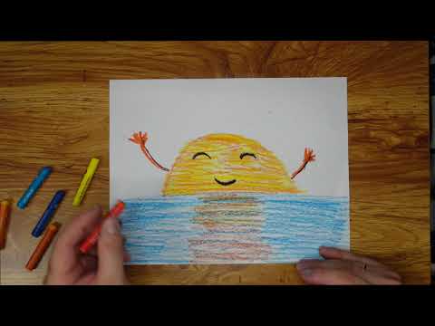 Видео: Как нарисовать Закат на Море Легко / Рисуем Для Детей