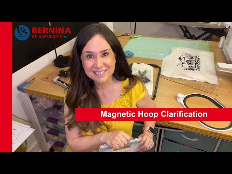 Видео: Магнитные пяльцы BERNINA против обычных магнитных пяльцев