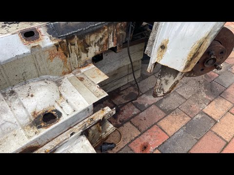 Видео: VW T4 ремонт правой ступеньки, изготовление элементов кузова