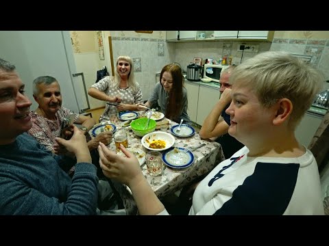 Видео: Мукбанг ШАМПАНКОЕ🍾рекой!) Нашли на Вовку КАМПРОМАТ🤣ВКУСНЕЙШИЙ плов🥘от Наташи