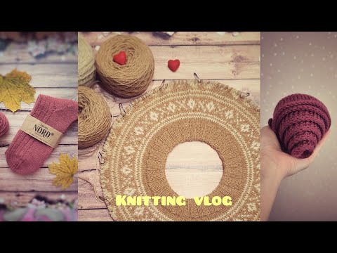 Видео: Вязовлог. Готовые работы. Вяжу лопапейсу. 
