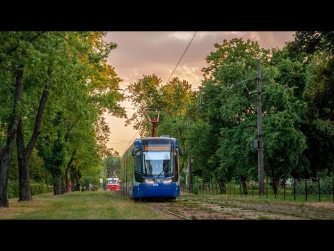 Видео: Киевский трамвай PESAбортовой номер 702маршрут номер35в обратном направлении запись полного маршрута