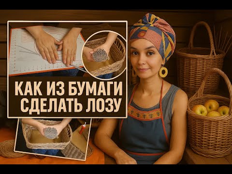 Видео: Paper Weaving for Beginners | Бумажная лоза: с чего начать плетение дома