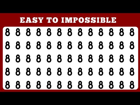 Видео: Найдите лишнее число и букву | Только гениальные умы смогут найти разницу