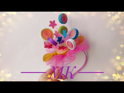 Видео: Мк.Ободок конфетки или карамельки).