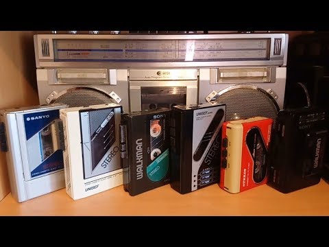 Видео: Кассетный плеер обзор коллекции / Cassette walkmans collection review