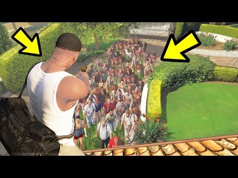 Видео: СПАСАЮ дом МАЙКЛА от ТОЛПЫ ЗОМБИ... (GTA 5 - Зомби Апокалипсис)