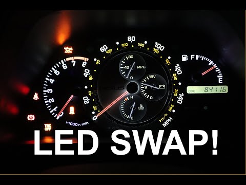 Видео: Замена светодиодной панели приборов Lexus IS200/IS300!