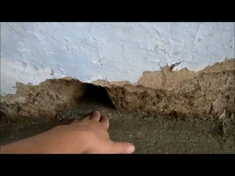 Видео: Бетонные полы по грунту, в старом саманном доме/ Саманный дом 1957 года