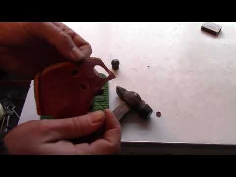 Видео: отверстия в коже любого диаметра без пробойника