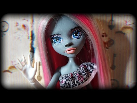 Видео: ООАК на подделке монстер хай Кетти Нуар - Обзор. Перерисовка лица и перепрошивка волос