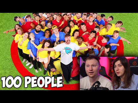 Видео: Кто последний выйдет из круга, получит $500,000 | РЕАКЦИЯ на MrBeast