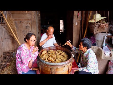 Видео: 85-летняя кулинария традиционная еда | Примитивный образ жизни