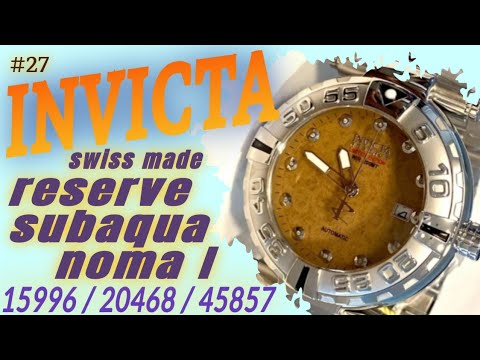 Видео: INVICTA Reserve Subaqua Noma I Petoskey Stone 45857, сравнение с 15996 и 20468