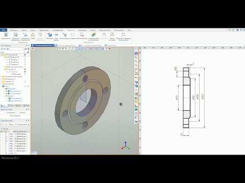 Видео: Инженерная графика. Использование базы данных в T-FLEX.