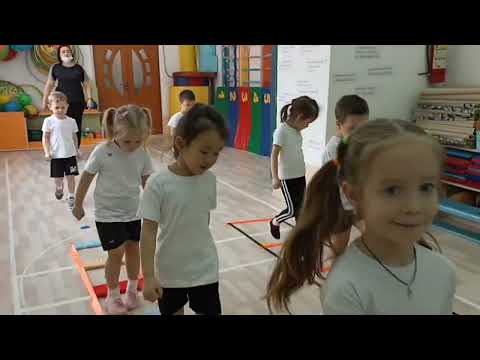 Видео: Занятие по физической культуре с средней группе. Тема "Путешествие в мир транспорта"