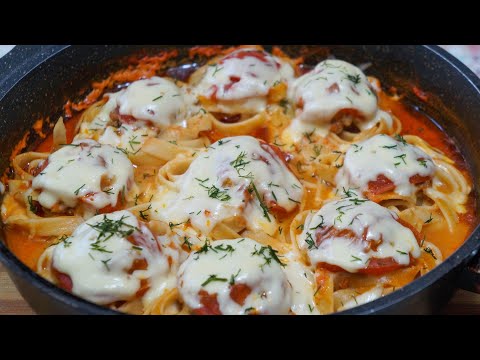 Видео: Гнёзда из макарон с фаршем на сковороде: вкусный ужин за 30 минут для всей семьи.