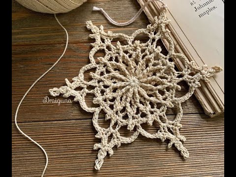 Видео: ❄️СНЕЖИНКА крючком./SNOWFLAKE ❄ it's amazing crochet.