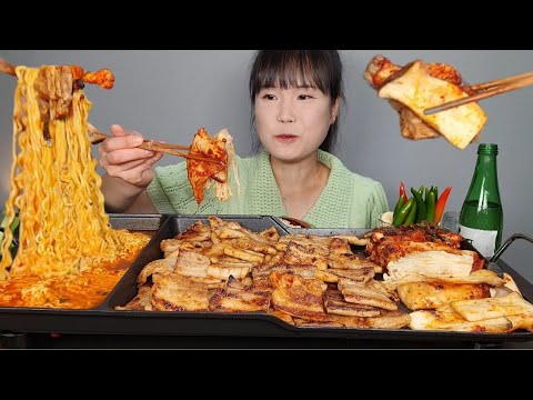 Видео: Горячий кимчи, говядина, мясный мукбанг ASMR