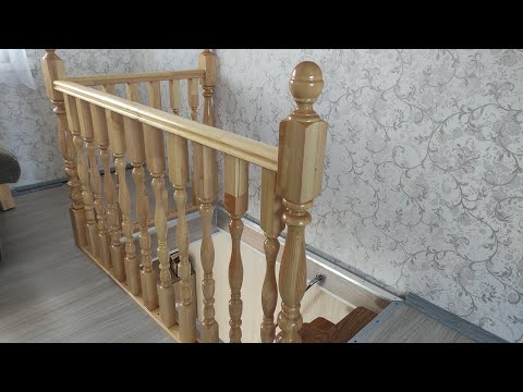 Видео: Установка деревянных перил, балясин с озон и валберис !