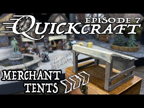 Видео: ТОРГОВЫЕ ПАЛАТКИ!! Как БЫСТРО и ЛЕГКО построить ландшафт для D&D!! (Quickcraft, Эпизод 7)